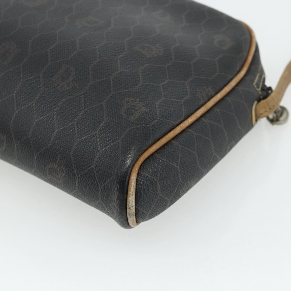 Christian Dior Vintage Honeycomb Canvas Black Canvas Shoulder Bag Bag (Pre-Owned)