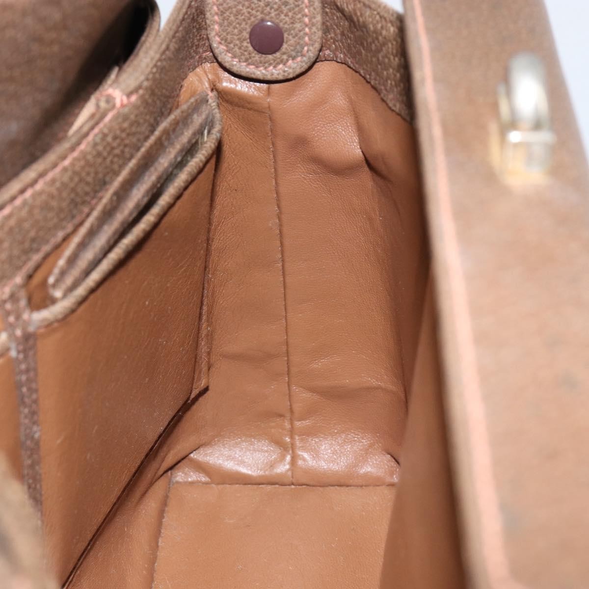 Gucci Vintage Leather Brown Leather Shoulder Bag Bag (Pre-Owned)