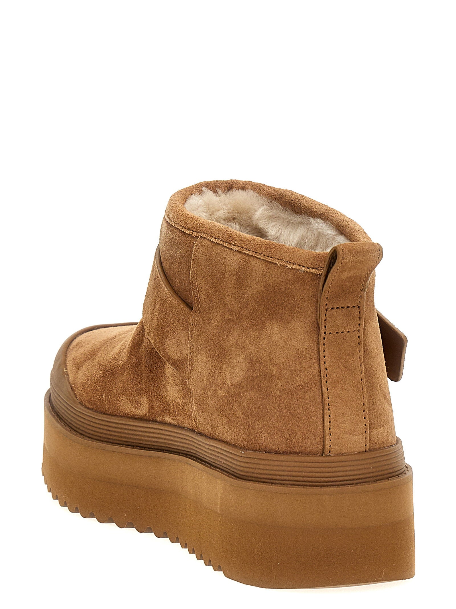Tory Burch Women's Mellow Shearling Platform Ankle Boots
