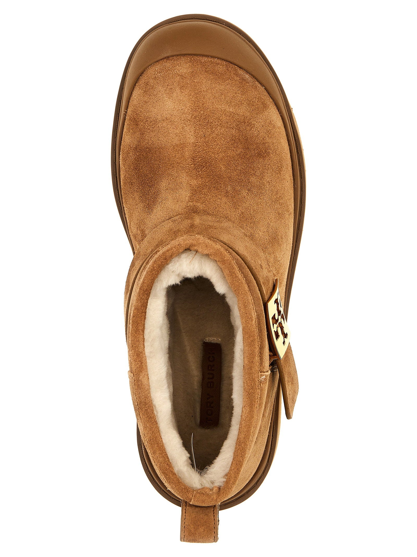 Tory Burch Women's Mellow Shearling Platform Ankle Boots