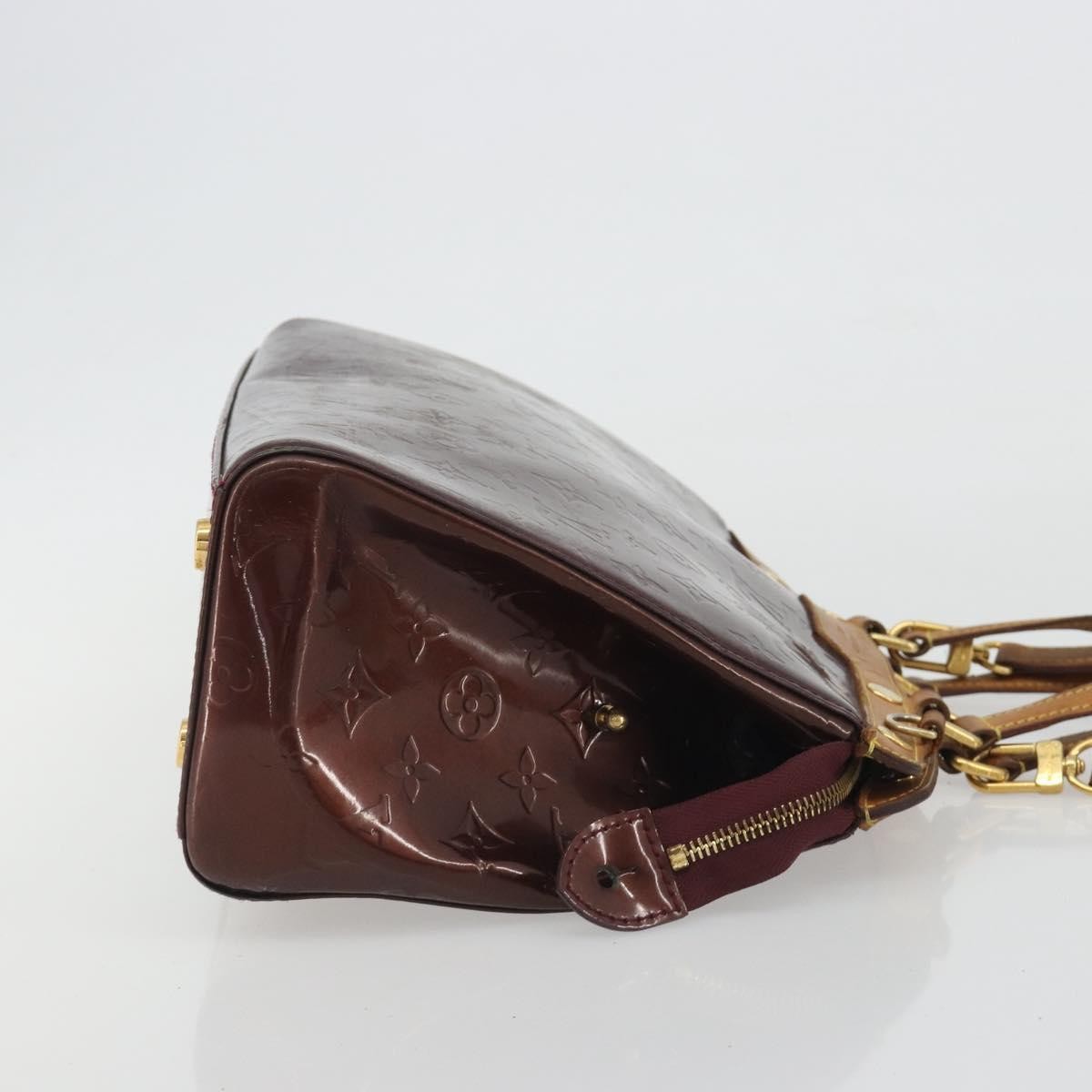 Louis Vuitton Brea Monogram Vernis Burgundy Patent_Leather Handbag (Pre-Owned)