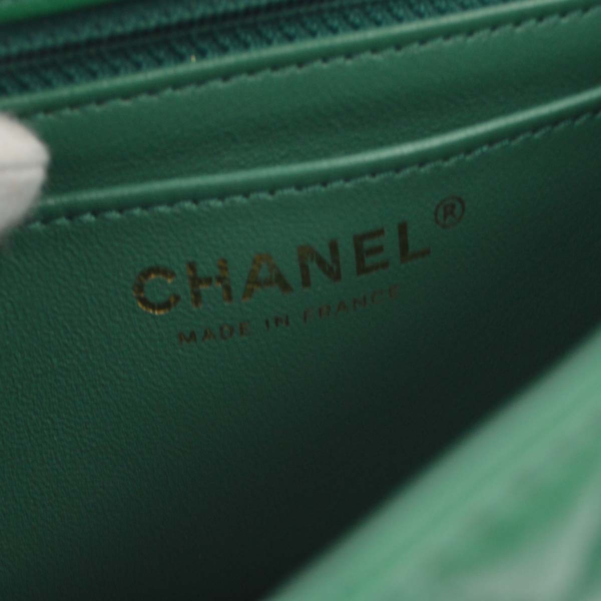Chanel 2.55 Leather Green Calfskin Shoulder Bag Bag (Pre-Owned)
