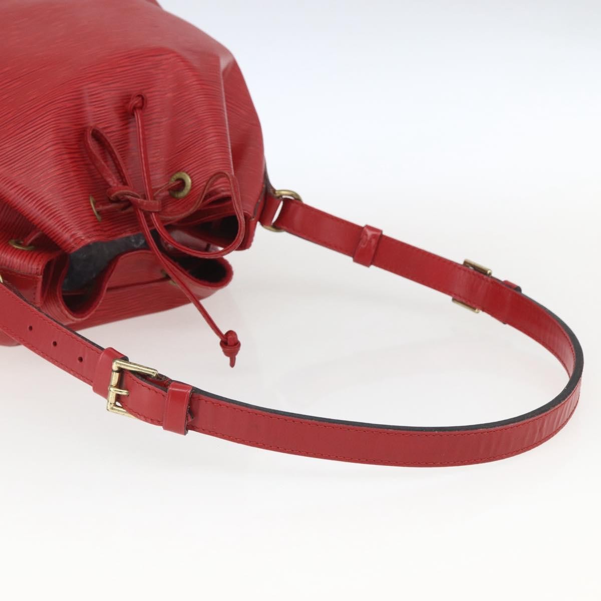 Louis Vuitton Petit Noe Epi Leather Red Leather Shoulder Bag Bag (Pre-Owned)