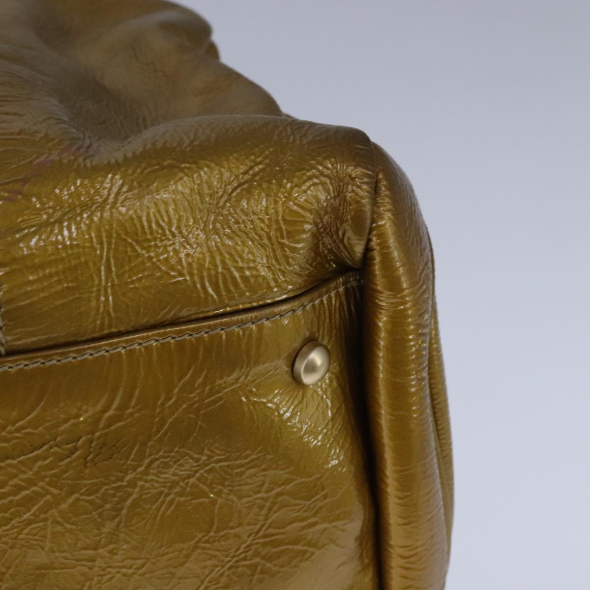 Chanel Coco Cabas Gold Patent Leather Tote Bag (Pre-Owned)