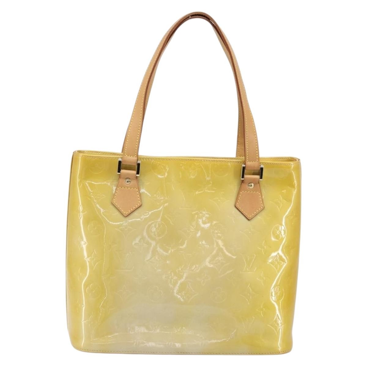 Louis Vuitton Houston Monogram Vernis Beige Patent_Leather Tote Bag Bag (Pre-Owned)