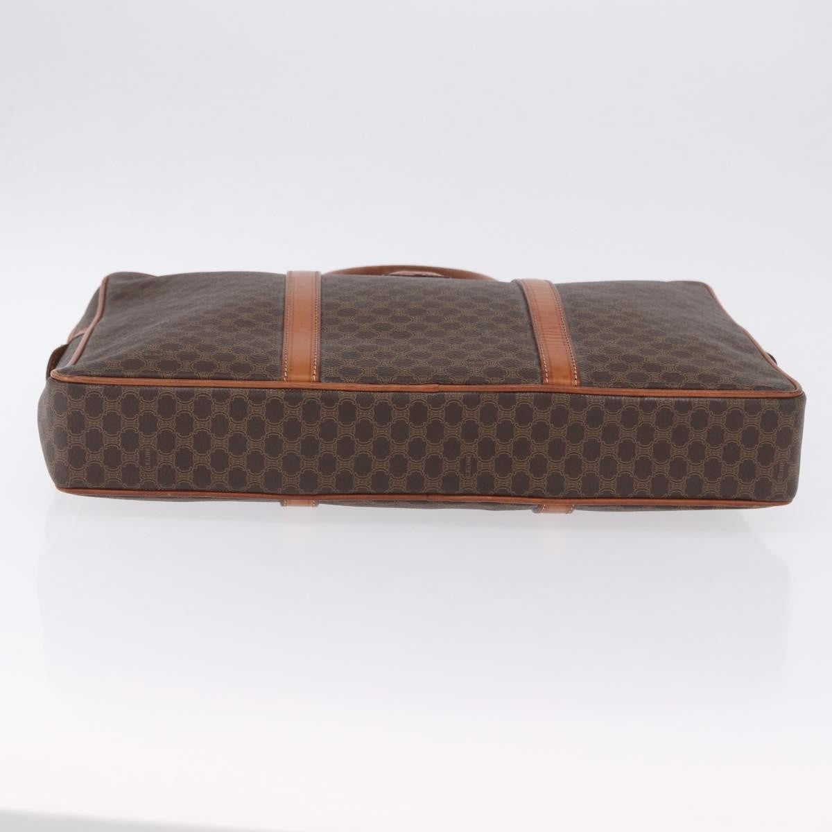 Celine Macadam Canvas And Leather Brown Canvas Briefcase Bag (Pre-Owned)
