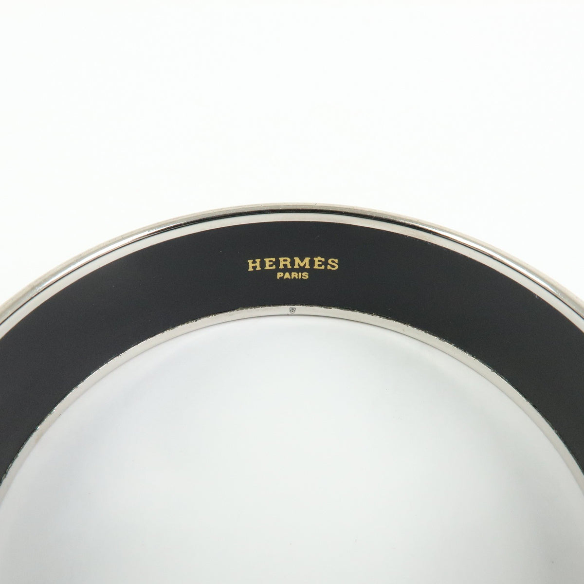 Hermes Bangle Printed Enamel Multicolour Metal Bracelet Jewelry (Pre-Owned)