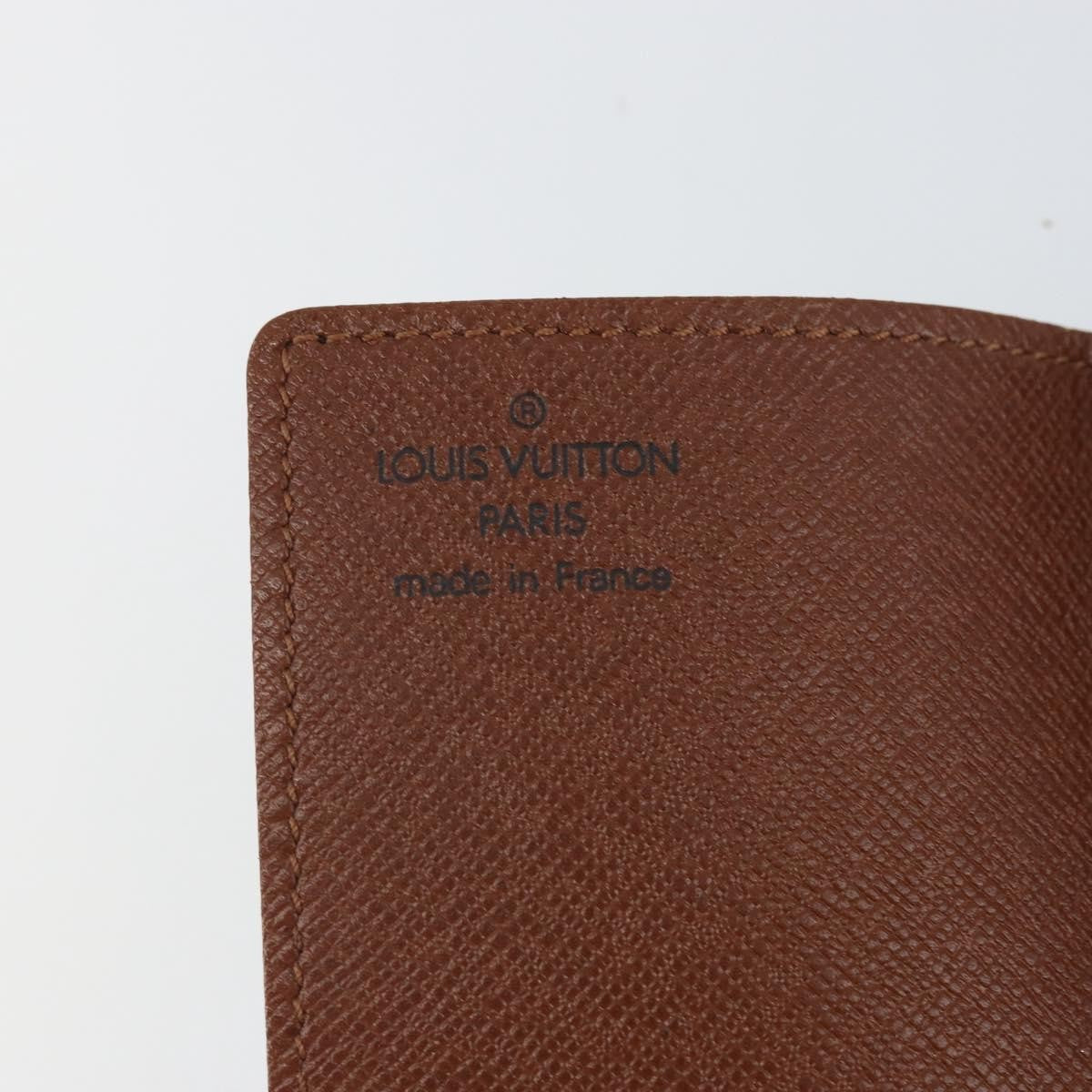 Louis Vuitton Porte Cartes Pression Card Case Monogram Canvas Brown Canvas Card Holders Accessory (Pre-Owned)