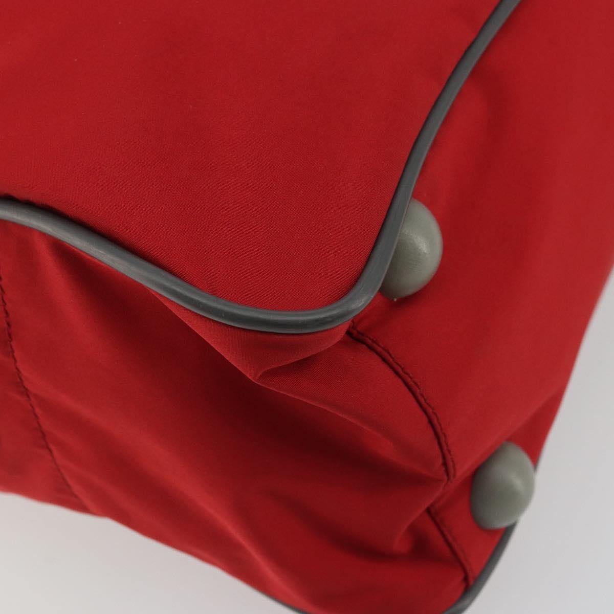 Prada Sport Nylon Red Nylon Tote Bag Bag (Pre-Owned)