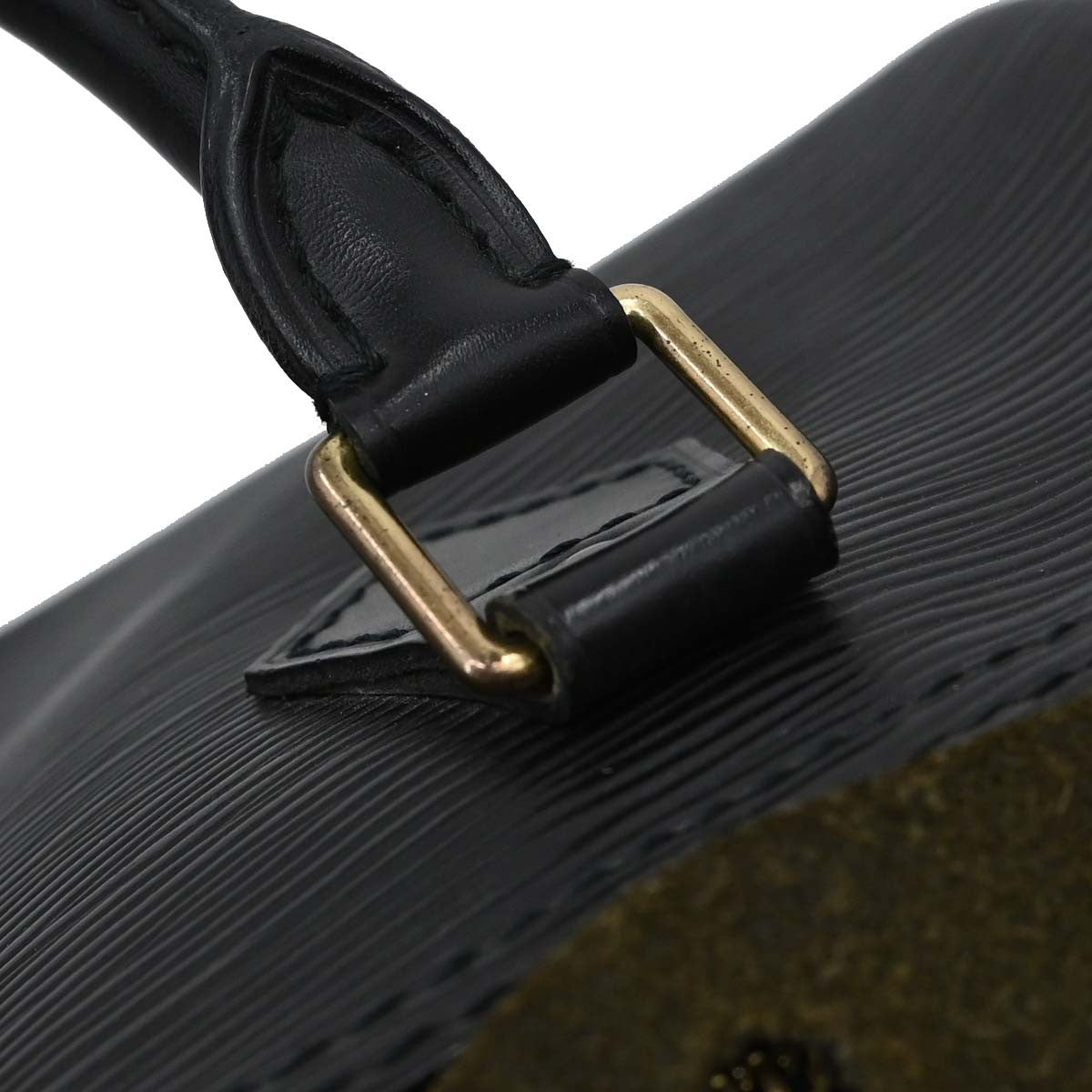 Louis Vuitton Speedy Epi Leather Black Leather Handbag (Pre-Owned)
