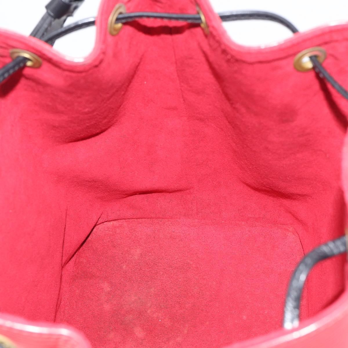 Louis Vuitton Bicolor Petit Noe Epi Leather Red Leather Handbag (Pre-Owned)