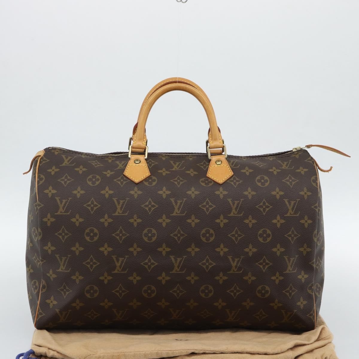 Louis Vuitton Speedy Monogram Canvas Brown Canvas Handbag (Pre-Owned)