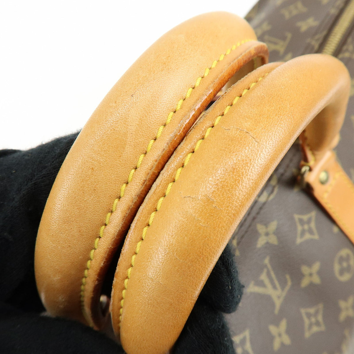 Louis Vuitton Keepall Bandouliere Monogram Canvas Brown Canvas Travel Bag Bag (Pre-Owned)