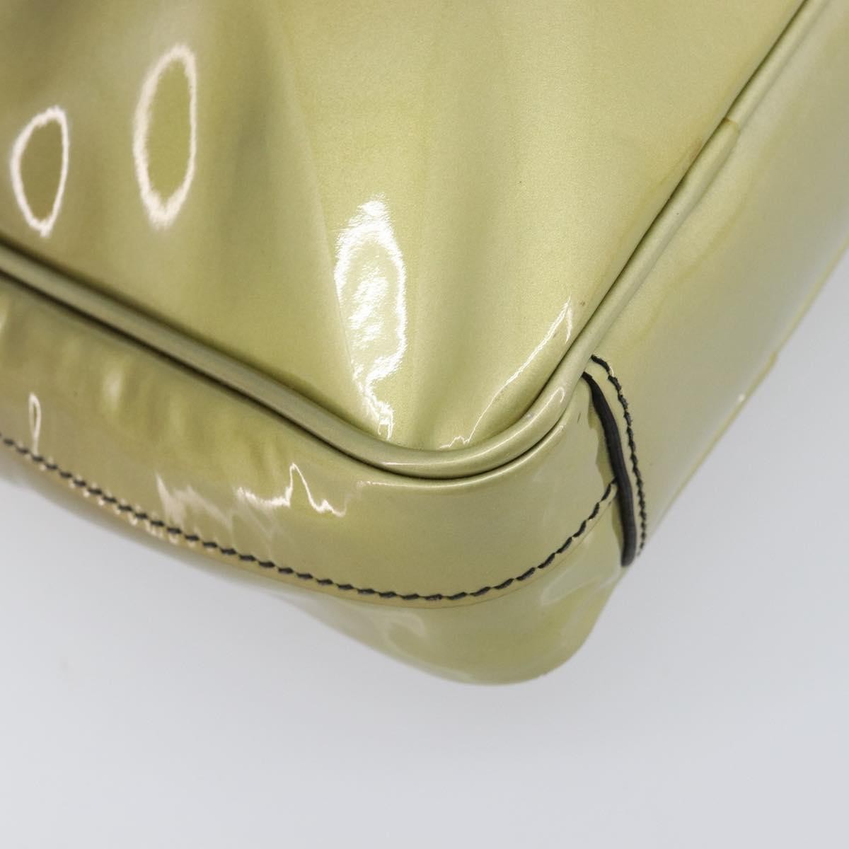 Prada Shoulder Bag Patent Leather Green Patent_Leather Shoulder Bag Bag (Pre-Owned)