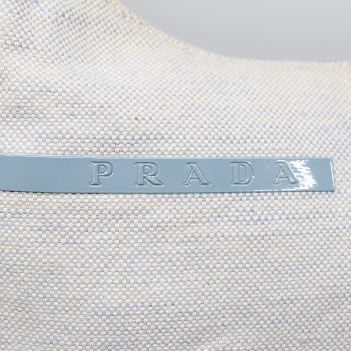 Prada Re-Edition Grey Canvas Clutch Bag (Pre-Owned)