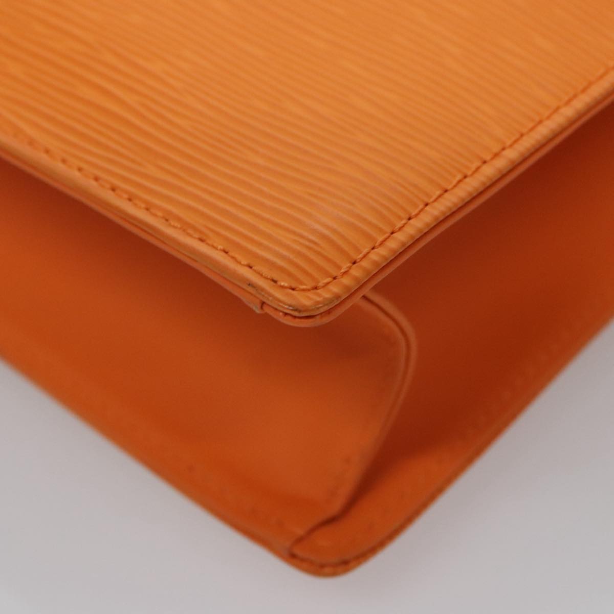 Louis Vuitton Sac Plat Orange Leather Tote Bag (Pre-Owned)