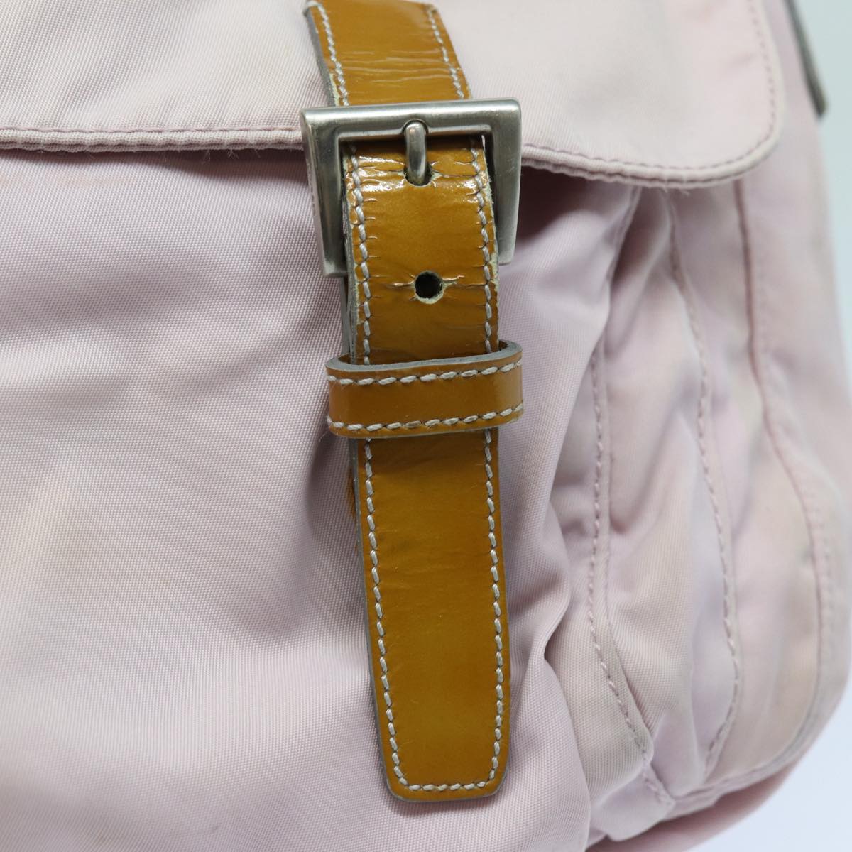 Prada Tessuto Pink Synthetic Shoulder Bag (Pre-Owned)