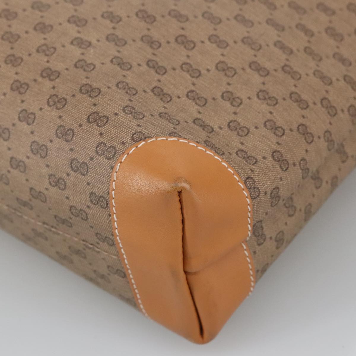 Gucci Micro Small Gg Canvas Beige Canvas Tote Bag (Pre-Owned)