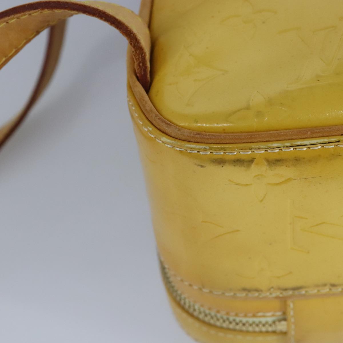 Louis Vuitton Murray Yellow Patent Leather Backpack Bag (Pre-Owned)