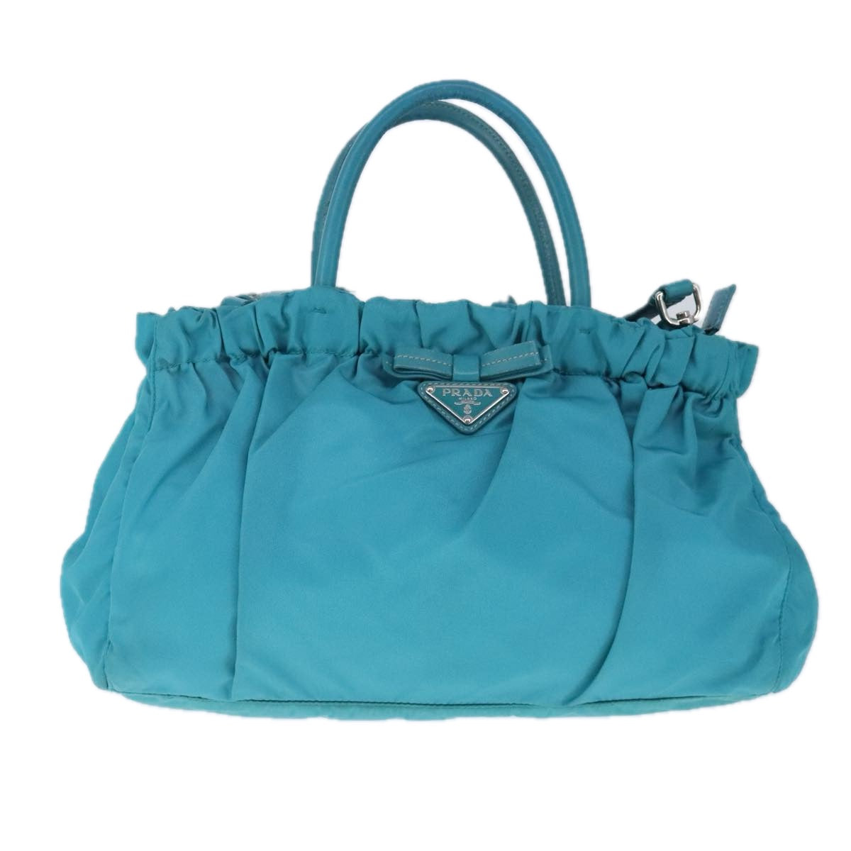 Prada Re-Nylon Blue Synthetic Handbag (Pre-Owned)