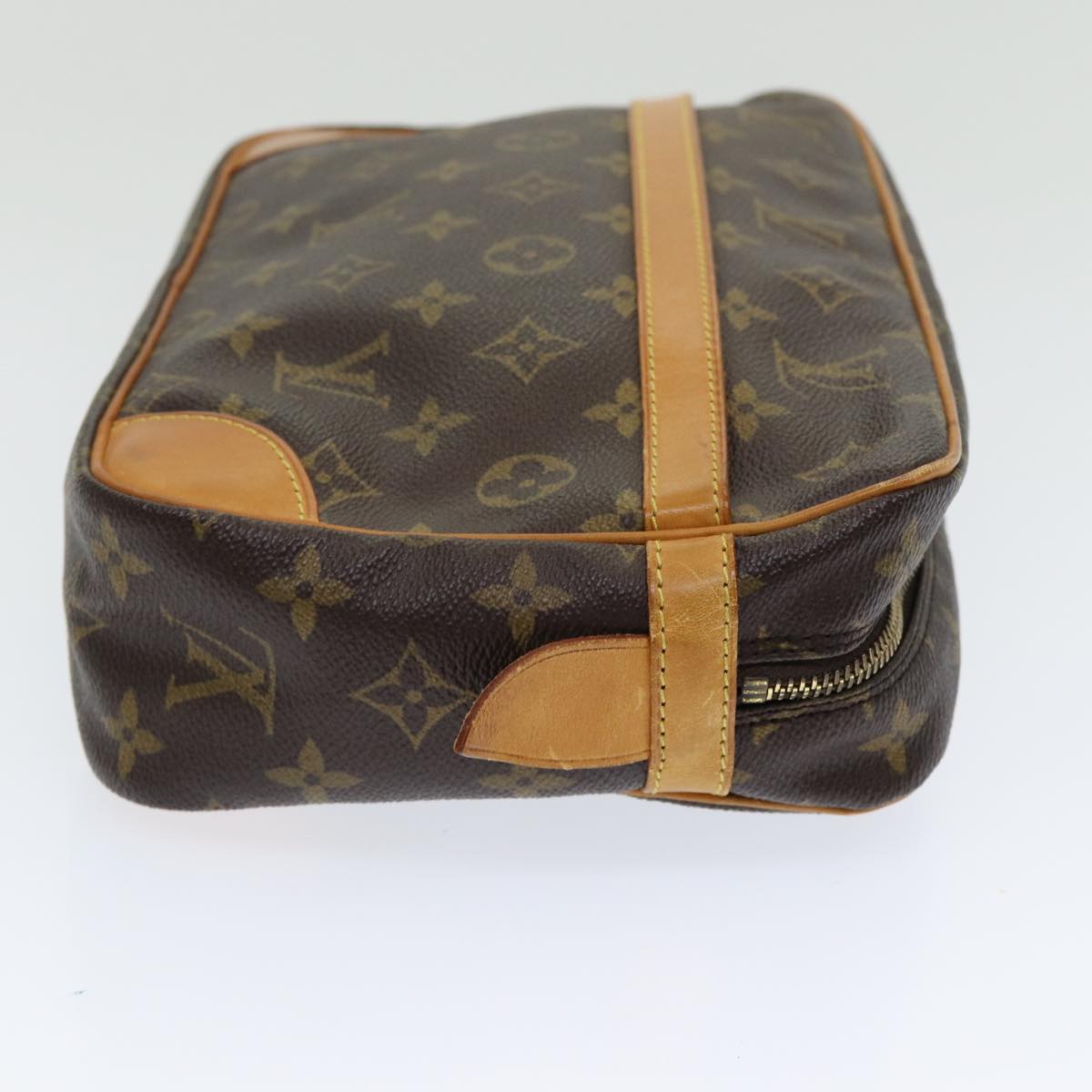 Louis Vuitton Compiegne 28 Brown Canvas Clutch Bag (Pre-Owned)