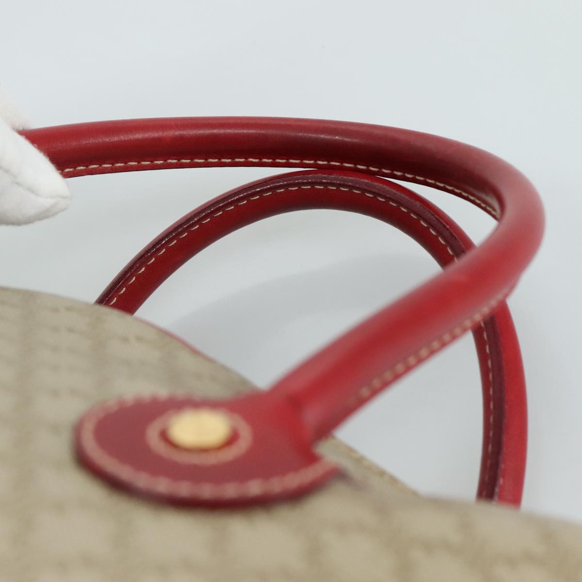Céline Macadam Beige Canvas Handbag (Pre-Owned)