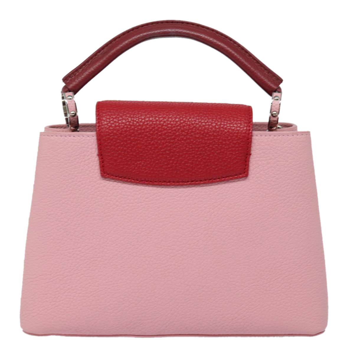 Louis Vuitton Capucines Pink Leather Handbag (Pre-Owned)