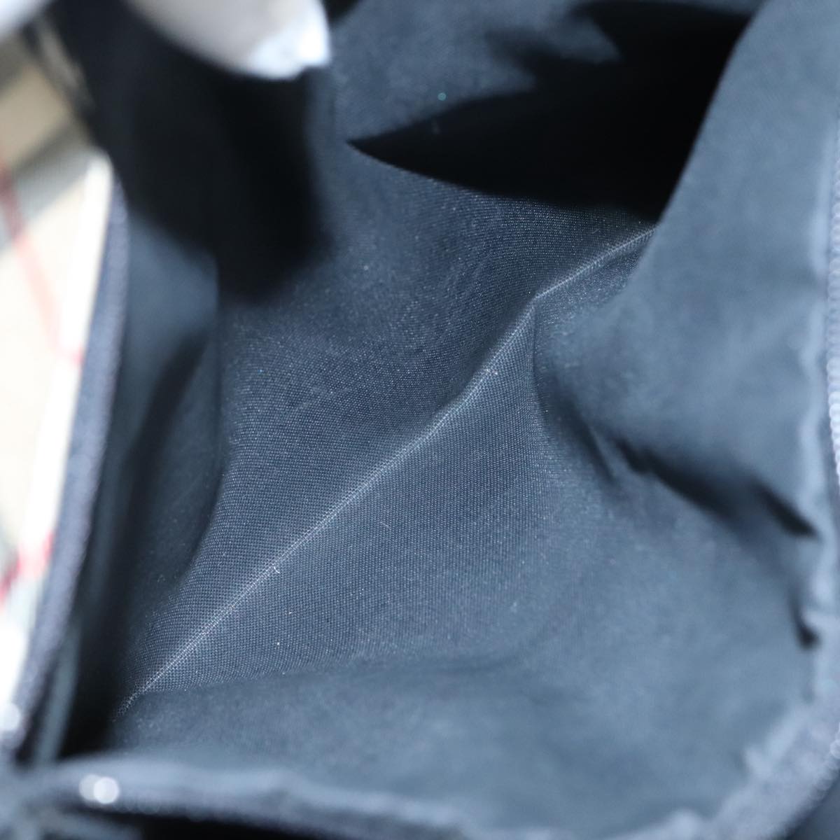 Burberry Nova Check Black Leather Tote Bag (Pre-Owned)