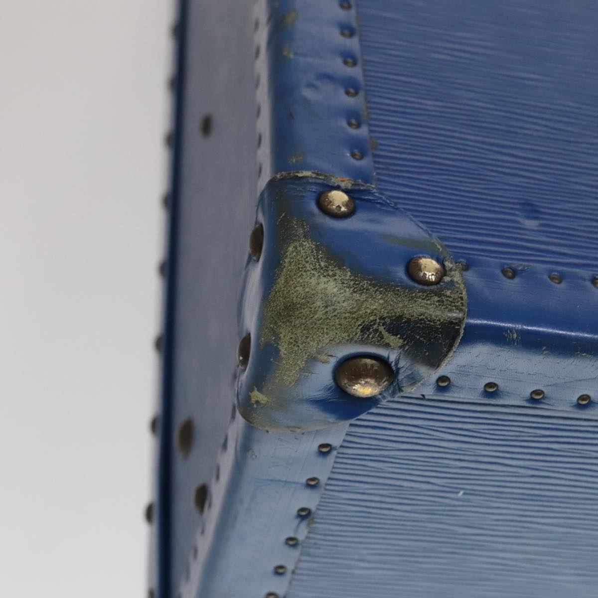 Louis Vuitton Trunk Blue Leather Travel Bag (Pre-Owned)
