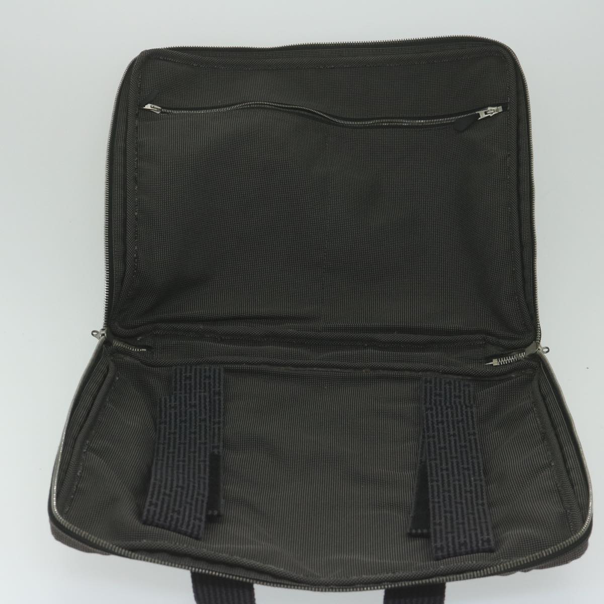 Hermès Herline Grey Canvas Briefcase Bag (Pre-Owned)