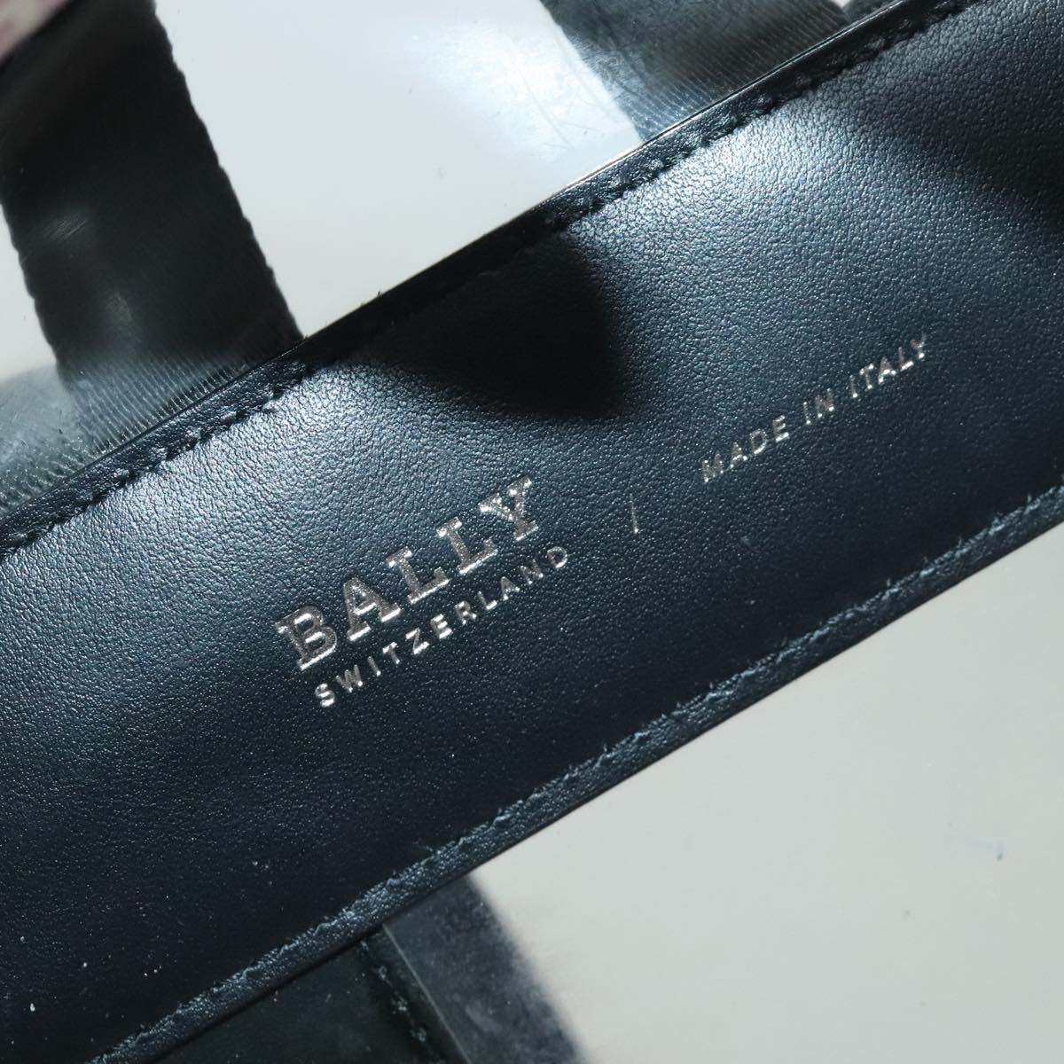 Bally Transparent Vinyl Backpack Bag (Pre-Owned)