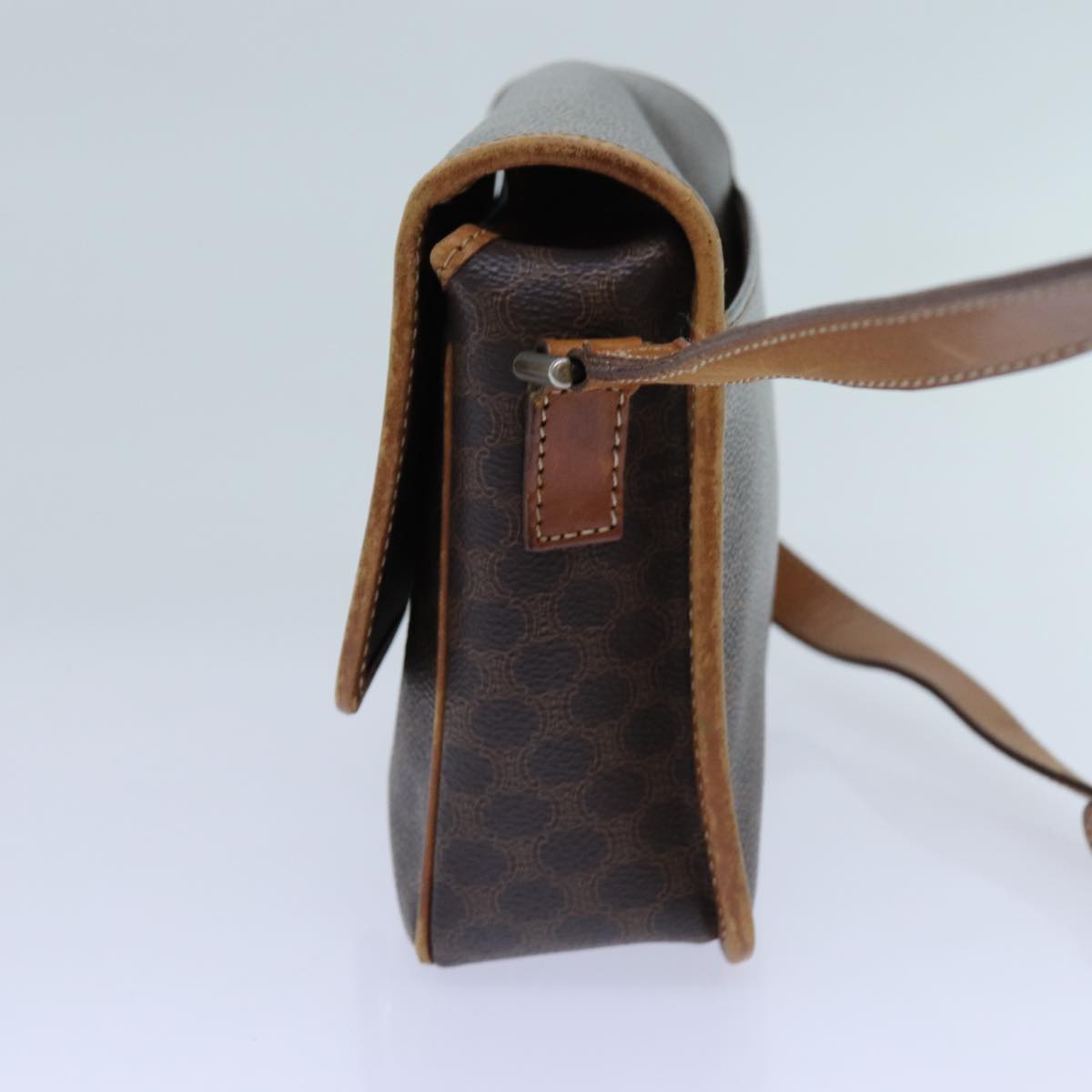 Céline Macadam Brown Canvas Shoulder Bag (Pre-Owned)