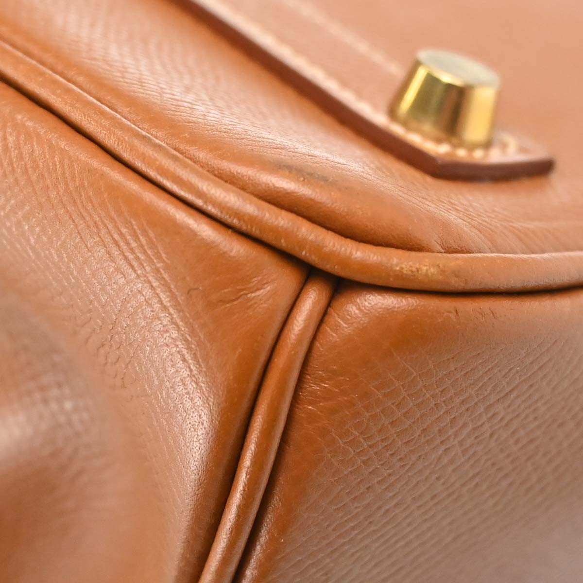 Hermes Birkin Gold Courchevel With Gold Hardware Gold Leather Handbag (Pre-Owned)