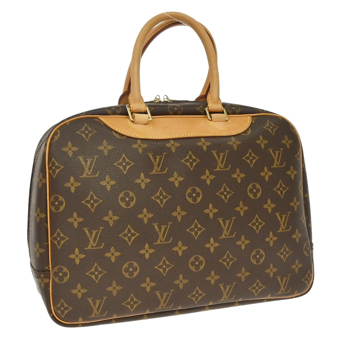 Louis Vuitton Deauville Monogram Canvas Brown Canvas Handbag (Pre-Owned)