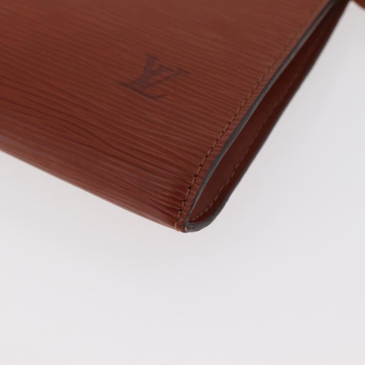 Louis Vuitton Pochette Accessoires Epi Leather Brown Leather Clutche & Pouche Bag (Pre-Owned)