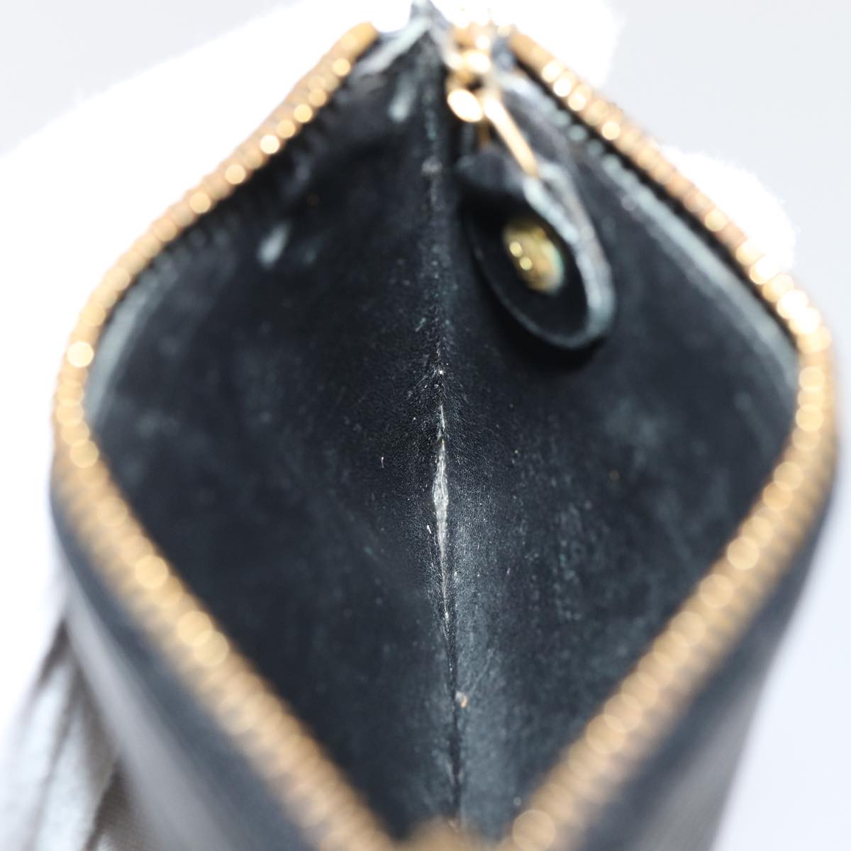 Louis Vuitton Pochette Clés Black Leather Wallet  (Pre-Owned)