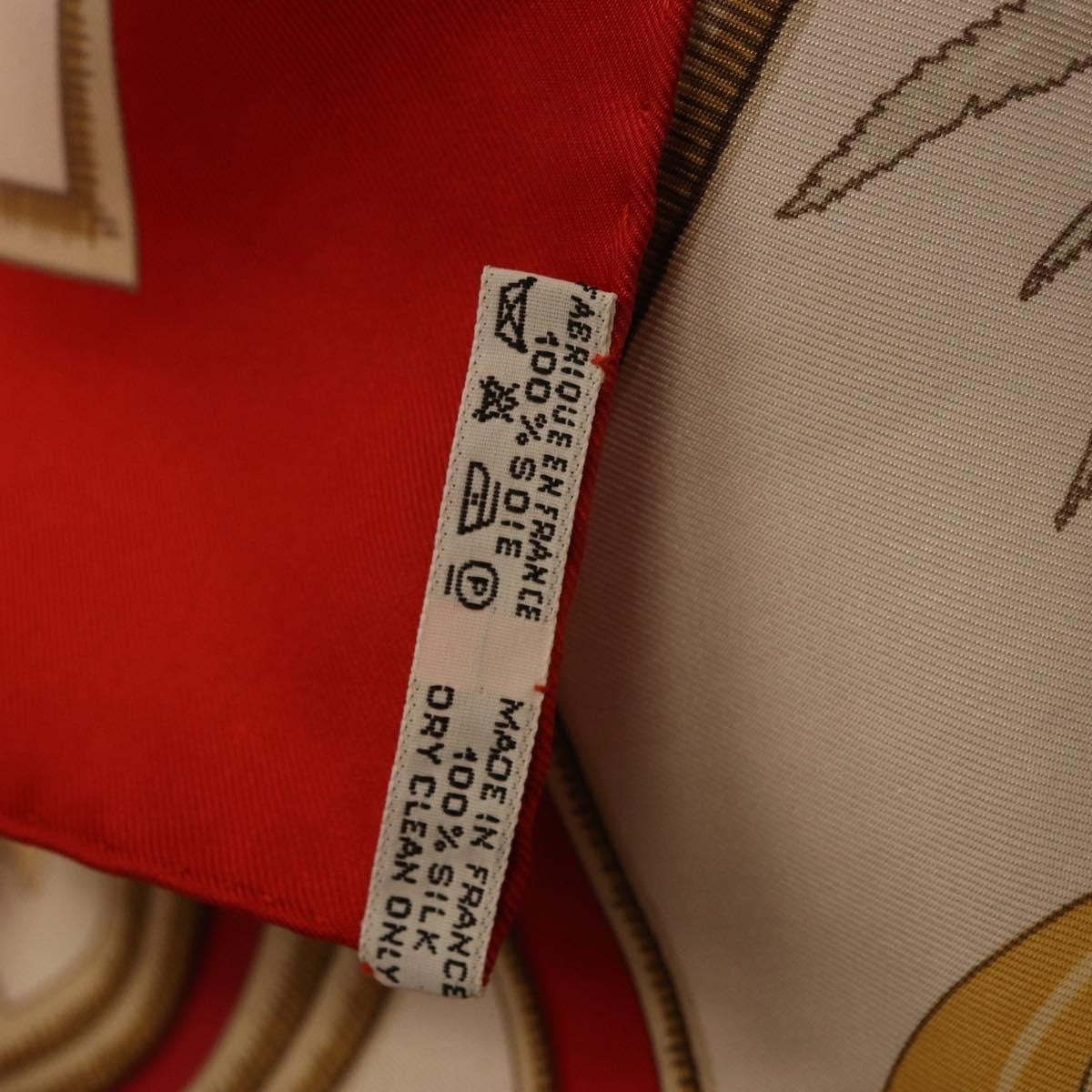 Hermes Carré 90 Silk Multicolor Red Silk Scarve & Shawl Accessory (Pre-Owned)