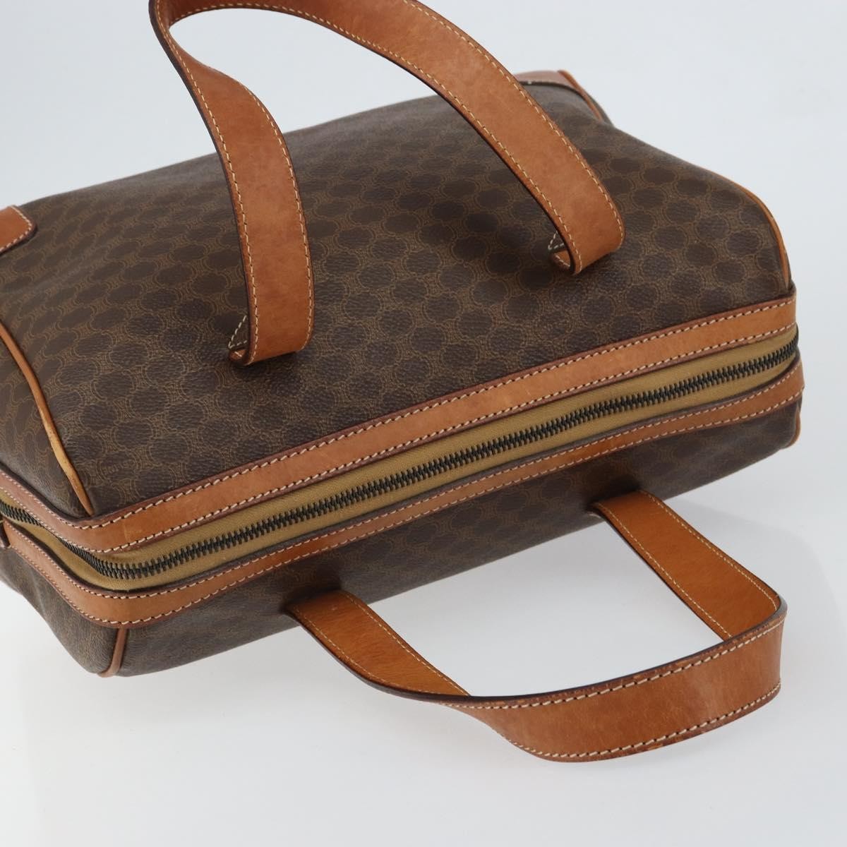 Celine Macadam Macadam With Leather Brown Canvas Shoulder Bag Bag (Pre-Owned)