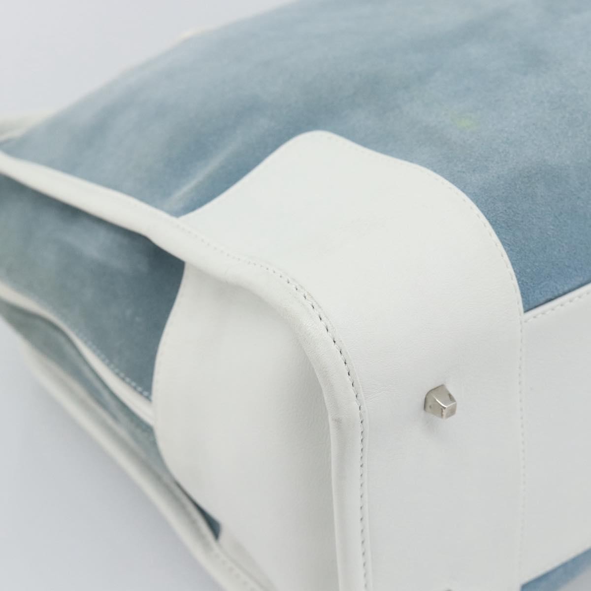 Loewe Amazona Suede Blue Suede Handbag (Pre-Owned)