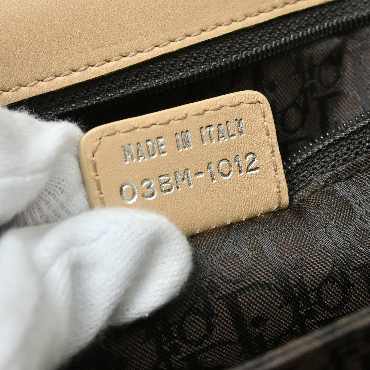 Christian Dior Admit It Suede Beige Suede Shoulder Bag Bag (Pre-Owned)