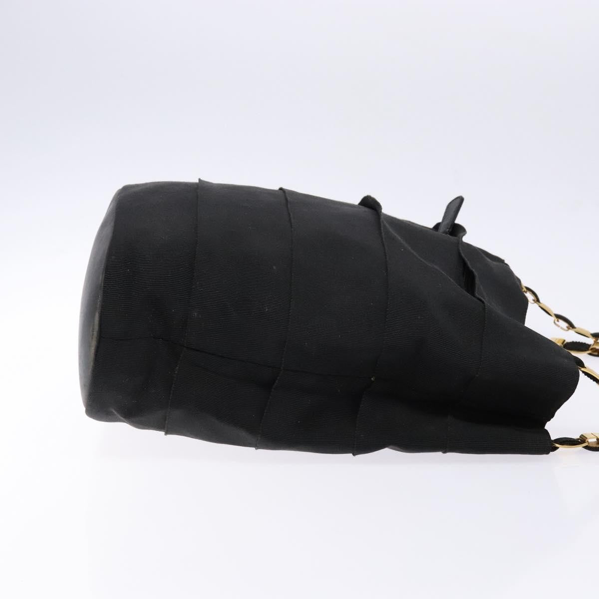 Salvatore Ferragamo Vala Canvas Black Canvas Shoulder Bag Bag (Pre-Owned)