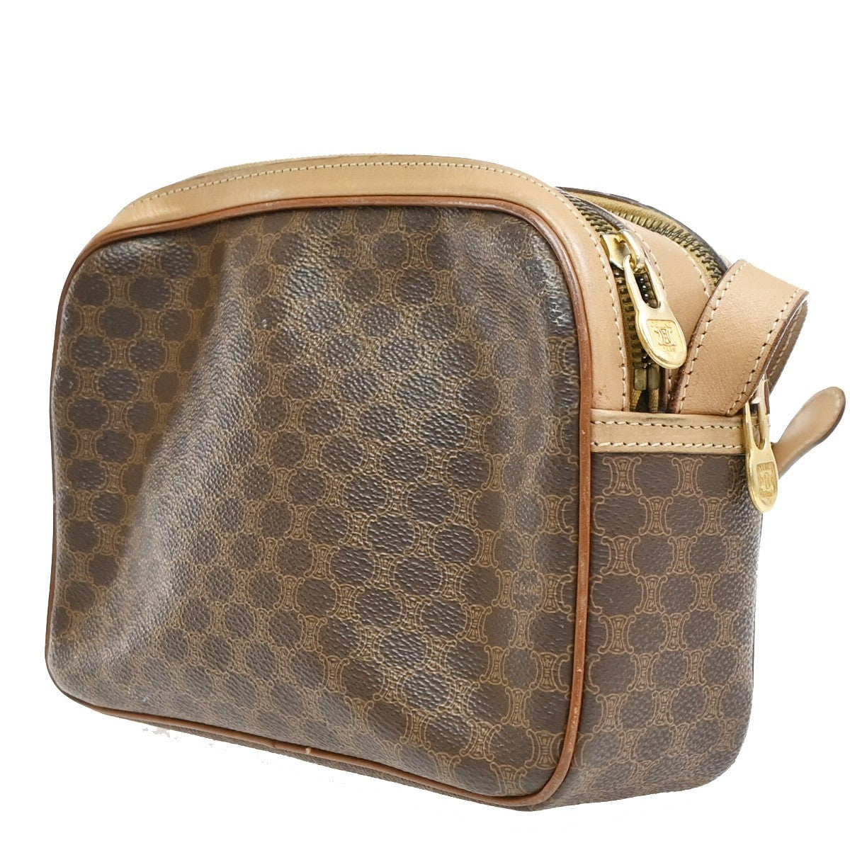 Celine Macadam Leather Brown Pvc Shoulder Bag Bag (Pre-Owned)