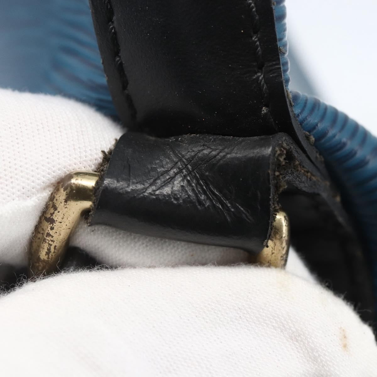 Louis Vuitton Bicolor Petit Noe Epi Leather Blue Leather Shoulder Bag Bag (Pre-Owned)