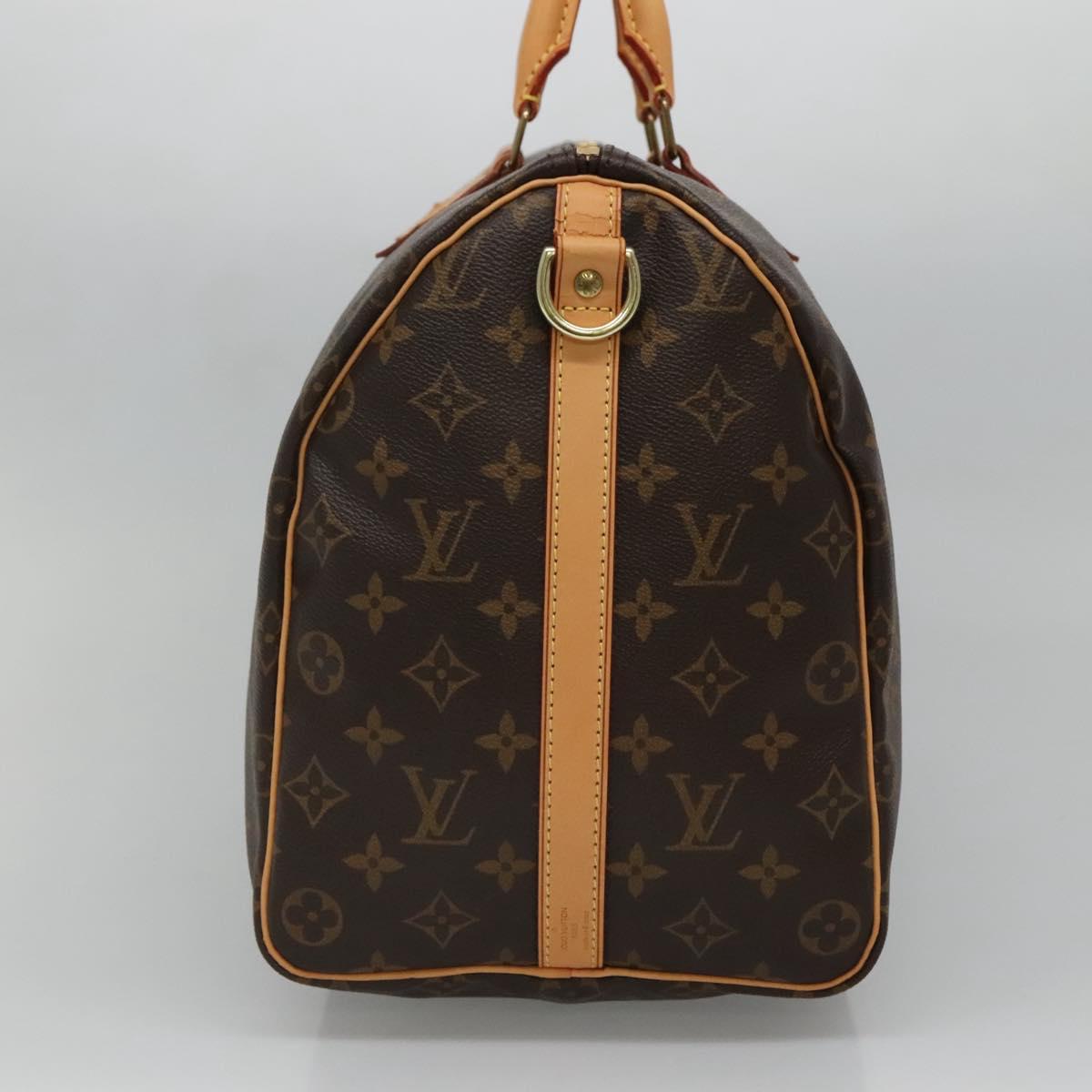 Louis Vuitton Speedy Bandoulière Brown Canvas, Leather Travel Bag (Pre-Owned)