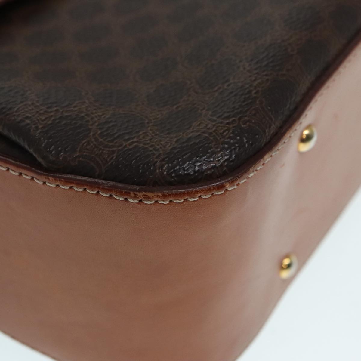 Céline Brown Canvas Handbag (Pre-Owned)