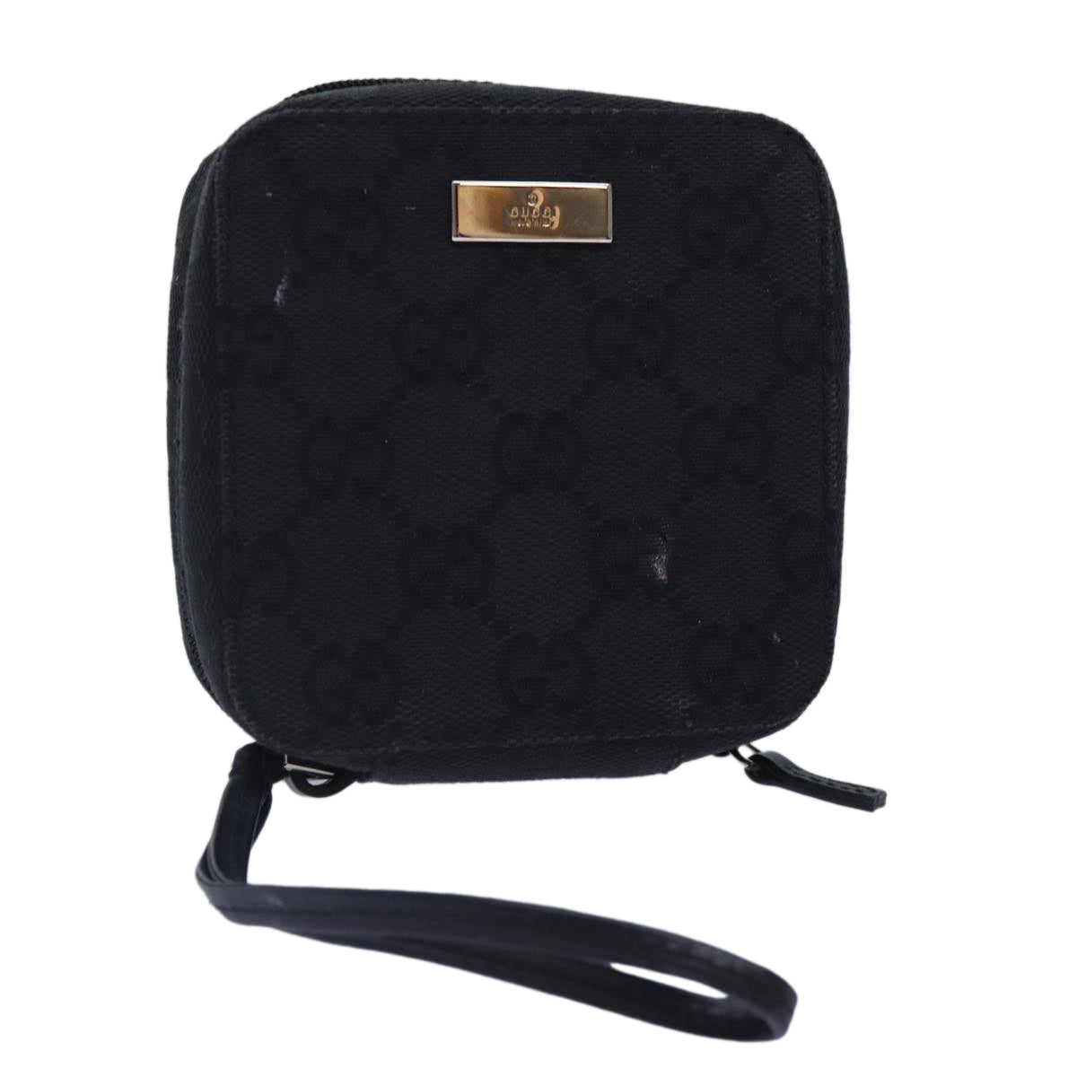 Gucci Gg Canvas Black Canvas Clutch Bag (Pre-Owned)