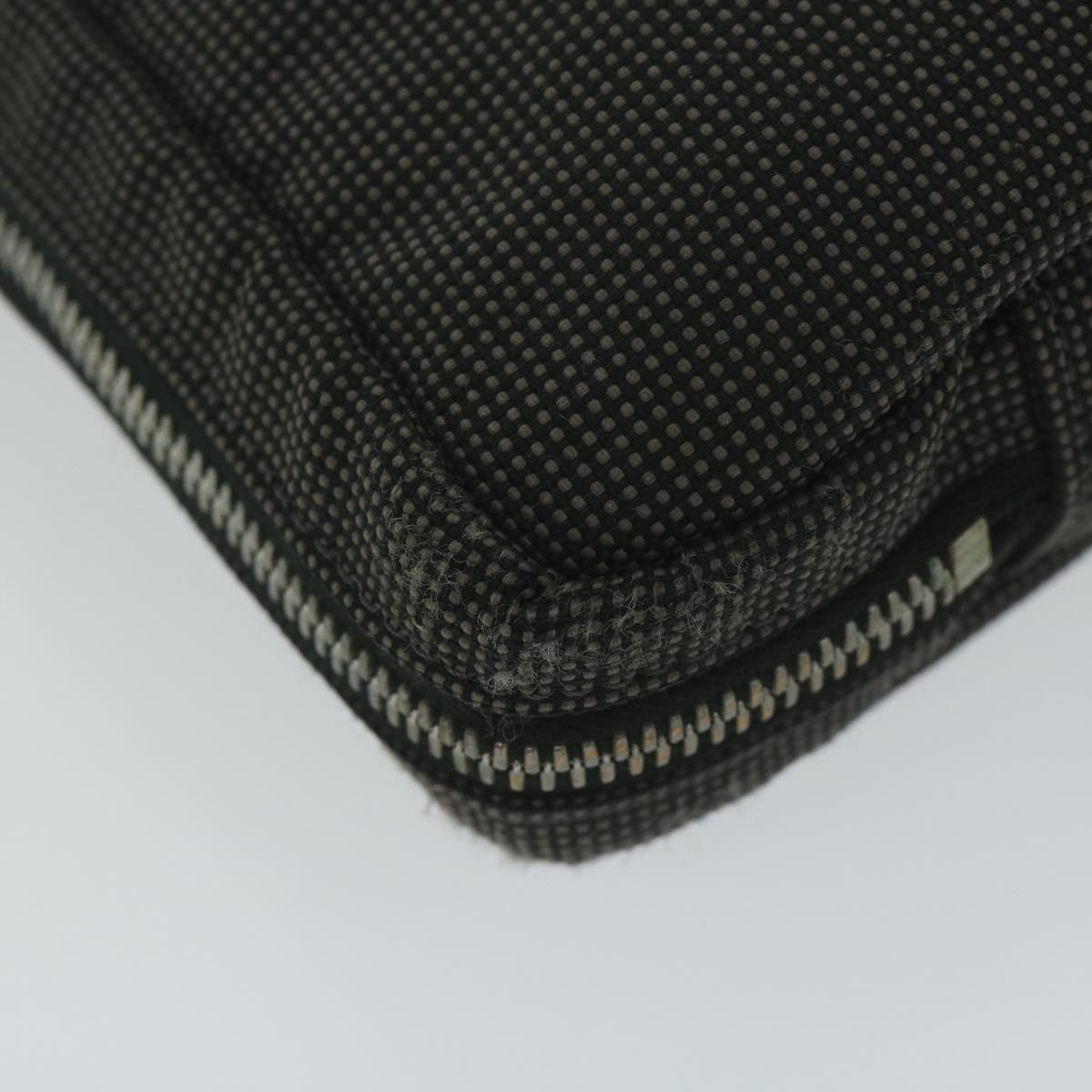 Hermès Herline Grey Canvas Briefcase Bag (Pre-Owned)