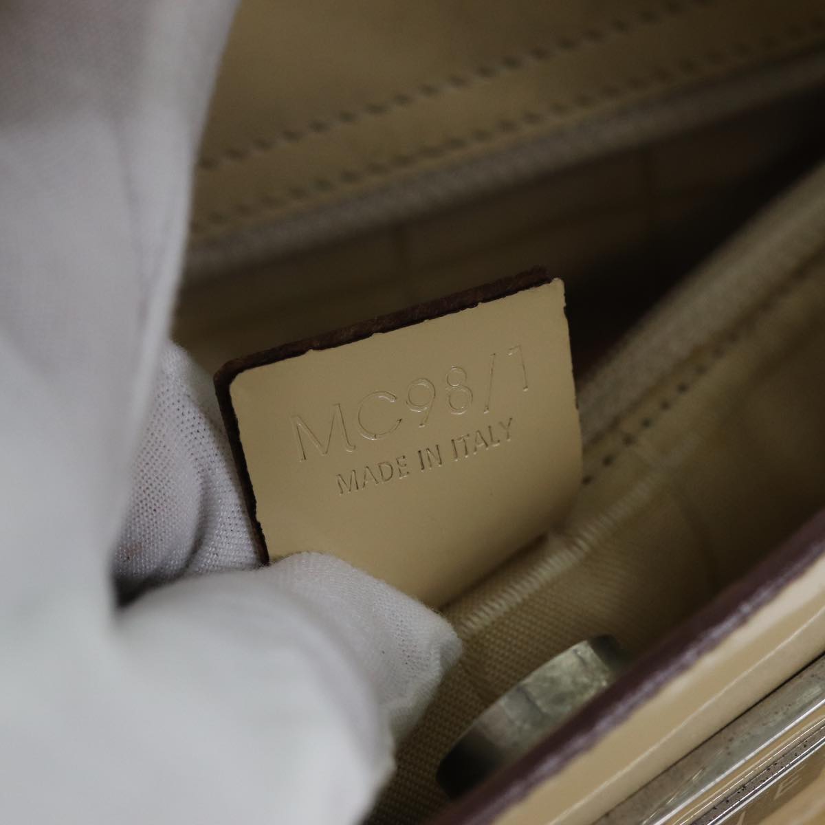 Céline Beige Canvas Handbag (Pre-Owned)
