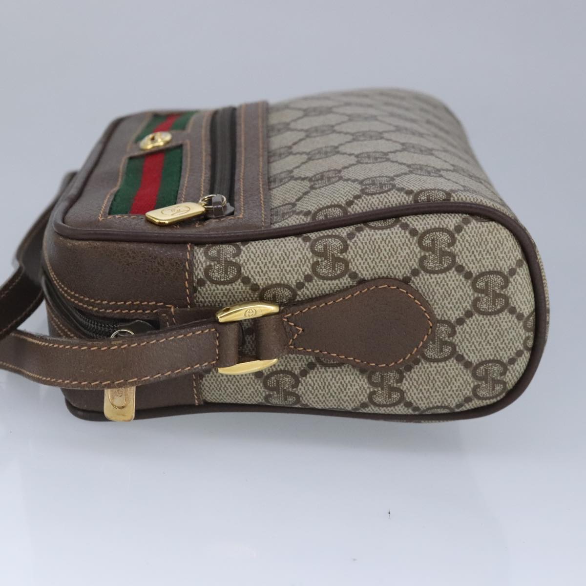 Gucci Ophidia Beige Canvas Shoulder Bag (Pre-Owned)