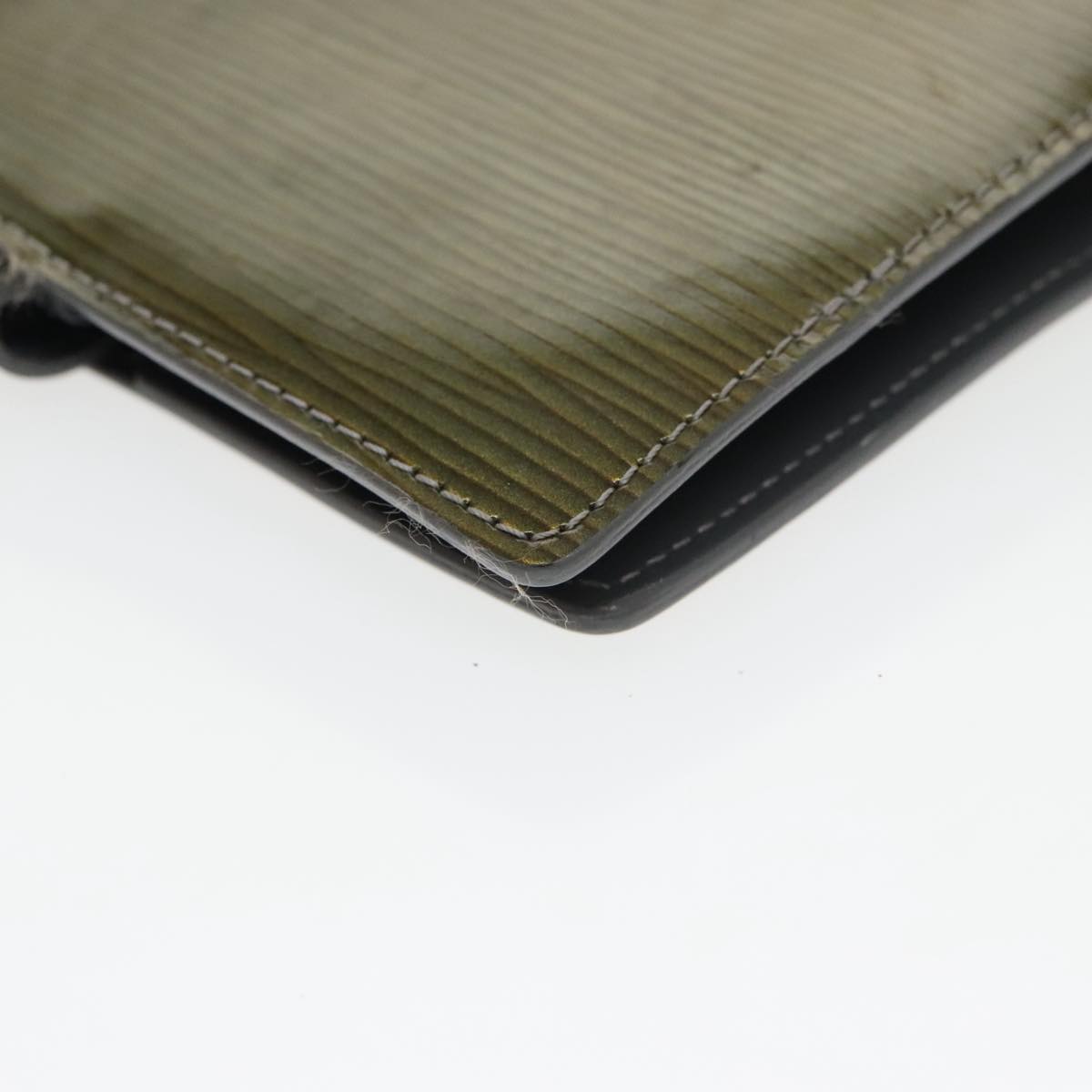 Louis Vuitton Agenda Pm Green Leather Wallet  (Pre-Owned)